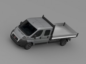 fiat ducato crew cab truck 2009-2014 3Dモデル