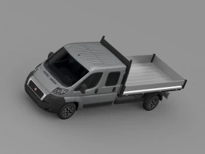 fiat ducato crew cab truck 2009-2014 3D Model