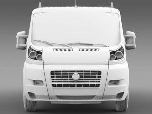 fiat ducato crew cab truck 2009-2014 3Dモデル