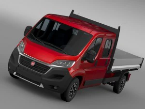 Fiat Ducato Doppelkabinen-LKW 2016 3D Modell