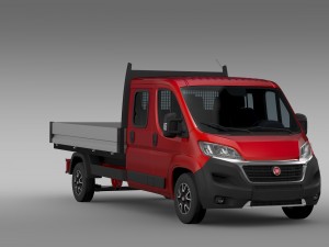 fiat ducato crew cab truck 2016 3D Model