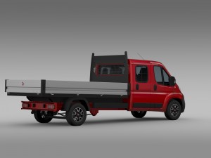 fiat ducato crew cab truck 2016 3D Model