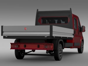 fiat ducato crew cab truck 2016 3D Model