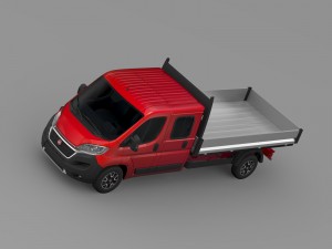 fiat ducato crew cab truck 2016 3D Model