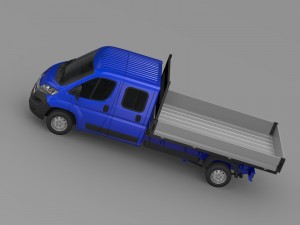 peugeot boxer crew cab truck 2016 Model 3D