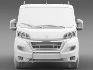 peugeot boxer crew cab truck 2016 3D Model