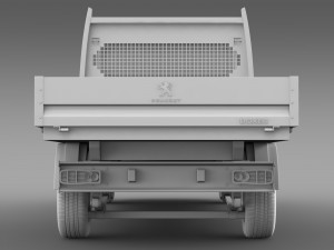 peugeot boxer crew cab truck 2016 Model 3D