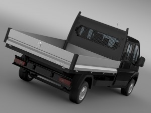 peugeot boxer crew cab truck 2009-2014 Modelo 3D