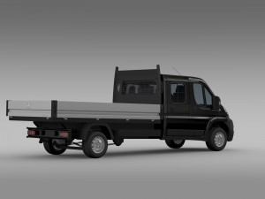 peugeot boxer crew cab truck 2009-2014 Modelo 3D