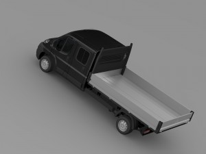 peugeot boxer crew cab truck 2009-2014 Modelo 3D