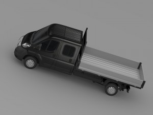 peugeot boxer crew cab truck 2009-2014 Modelo 3D