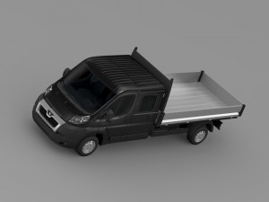 peugeot boxer crew cab truck 2009-2014 Modelo 3D