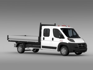 ram promaster cargo crew cab truck 2015 3D 模型