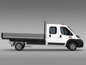 ram promaster cargo crew cab truck 2015 3D 模型