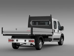 ram promaster cargo crew cab truck 2015 3D Model