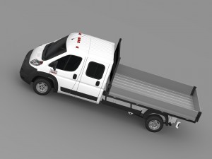 ram promaster cargo crew cab truck 2015 3D 模型