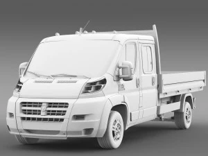 ram promaster cargo crew cab truck 2015 3D Model