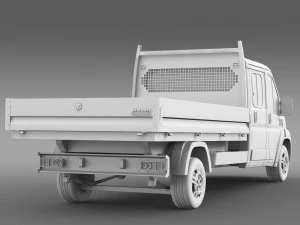 ram promaster cargo crew cab truck 2015 3D Model