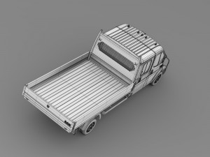 ram promaster cargo crew cab truck 2015 3D 模型