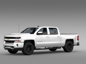 chevrolet silverado lt z71 crew cab gmtk2 short bo Modelo 3D