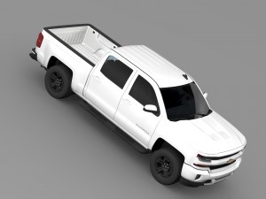 chevrolet silverado lt z71 crew cab gmtk2 short bo Modelo 3D