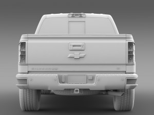 chevrolet silverado lt z71 crew cab gmtk2 short bo Modelo 3D