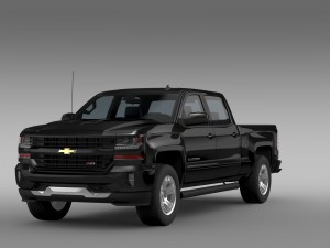 chevrolet silverado lt z71 crew cab gmtk2 standart Model 3D