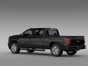 chevrolet silverado lt z71 crew cab gmtk2 standart Model 3D