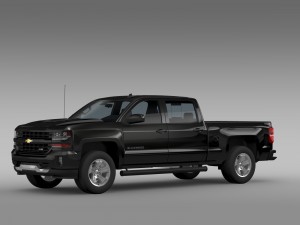 chevrolet silverado lt z71 crew cab gmtk2 standart Model 3D