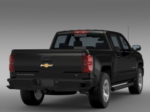 chevrolet silverado lt z71 crew cab gmtk2 standart Model 3D