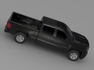 chevrolet silverado lt z71 crew cab gmtk2 standart Model 3D