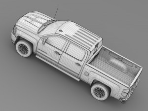 chevrolet silverado lt z71 crew cab gmtk2 standart Model 3D