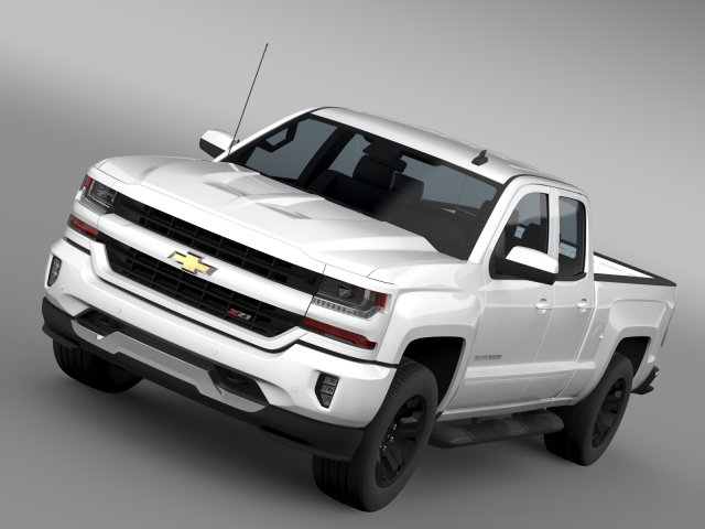 chevrolet silverado lt z71 double cab gmtk2 standa 3D 模型 .c4d .max .obj .3ds .fbx .stl .blend 