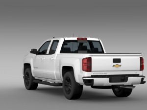 chevrolet silverado lt z71 double cab gmtk2 standa 3D 模型