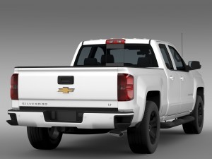 chevrolet silverado lt z71 double cab gmtk2 standa 3D 模型