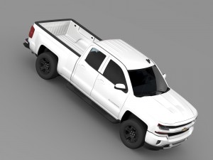 chevrolet silverado lt z71 double cab gmtk2 standa 3D 模型