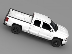 chevrolet silverado lt z71 double cab gmtk2 standa 3D 模型