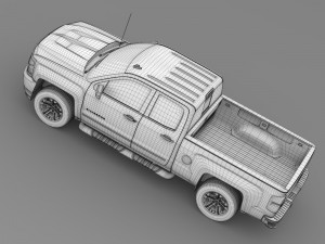 chevrolet silverado lt z71 double cab gmtk2 standa 3D 模型