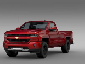 chevrolet silverado lt z71 regular cab gmtk2 long 3D Model