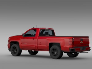 chevrolet silverado lt z71 regular cab gmtk2 long 3D Model