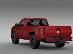 chevrolet silverado lt z71 regular cab gmtk2 long 3D Model