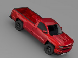 chevrolet silverado lt z71 regular cab gmtk2 long 3D Model