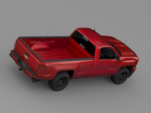 chevrolet silverado lt z71 regular cab gmtk2 long 3D Model