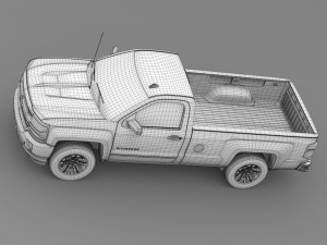 chevrolet silverado lt z71 regular cab gmtk2 long 3D Model