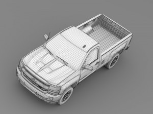 chevrolet silverado lt z71 regular cab gmtk2 long 3D Model