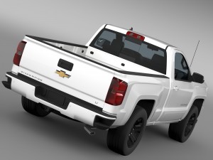chevrolet silverado lt z71 regular cab gmtk2 stand Model 3D