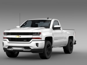 chevrolet silverado lt z71 regular cab gmtk2 stand Model 3D