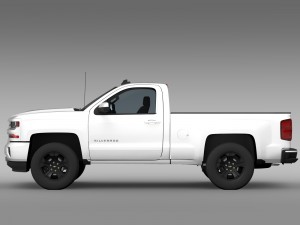 chevrolet silverado lt z71 regular cab gmtk2 stand Model 3D