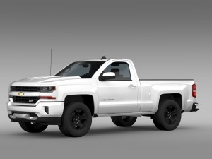 chevrolet silverado lt z71 regular cab gmtk2 stand Model 3D