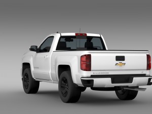 chevrolet silverado lt z71 regular cab gmtk2 stand Model 3D
